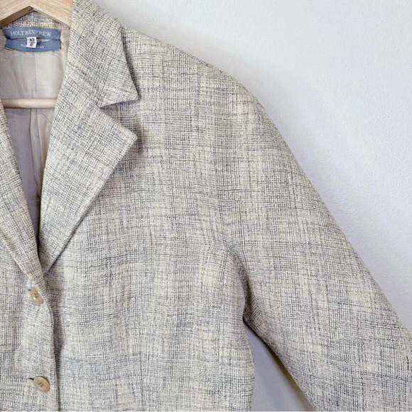 Holt Renfrew True Hemp Heathered Button Slim Fit  Blazer - Picture 7 of 16